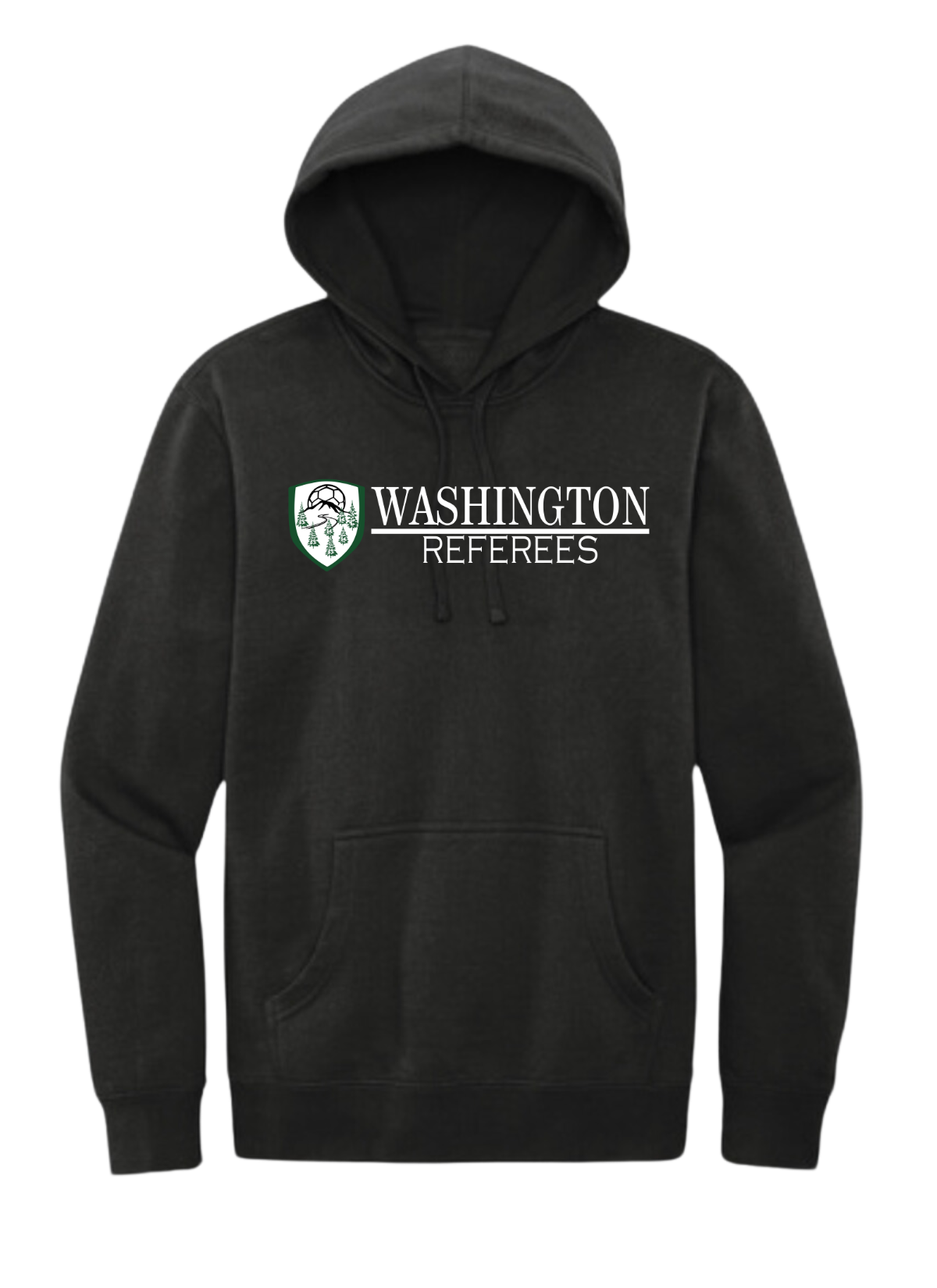 Washington Referee Full Front Design - Black Sweatshirt